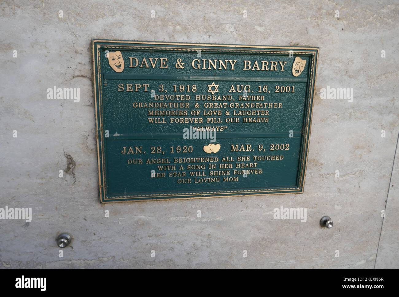 Los Angeles, Californie, États-Unis 10th novembre 2022 tombe du comédien Dave Barry dans le jardin du patrimoine au parc commémoratif du Mont Sinaï sur 10 novembre 2022 à Los Angeles, Californie, États-Unis. Photo par Barry King/Alay stock photo Banque D'Images