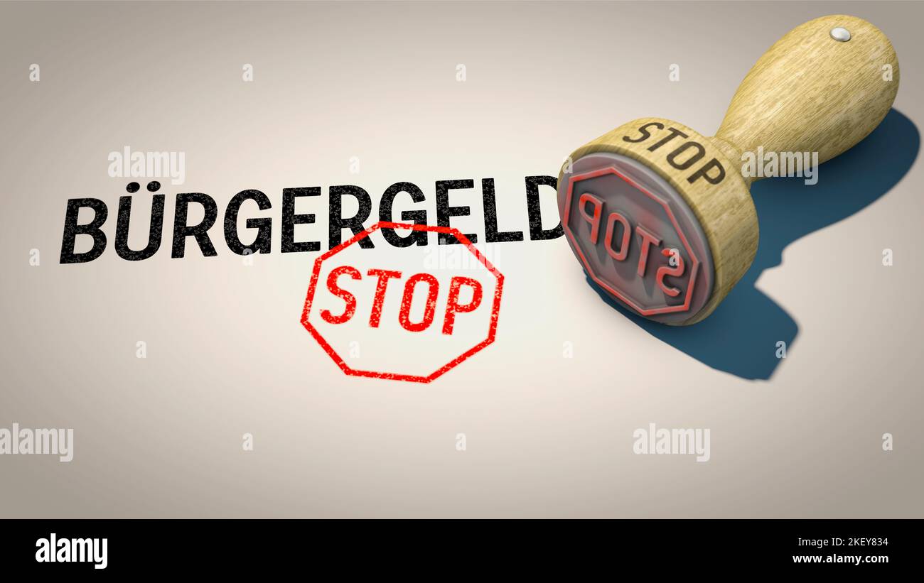 Le projet de "Buergergeld" (revenu des citoyens) en Allemagne a été arrêté Banque D'Images