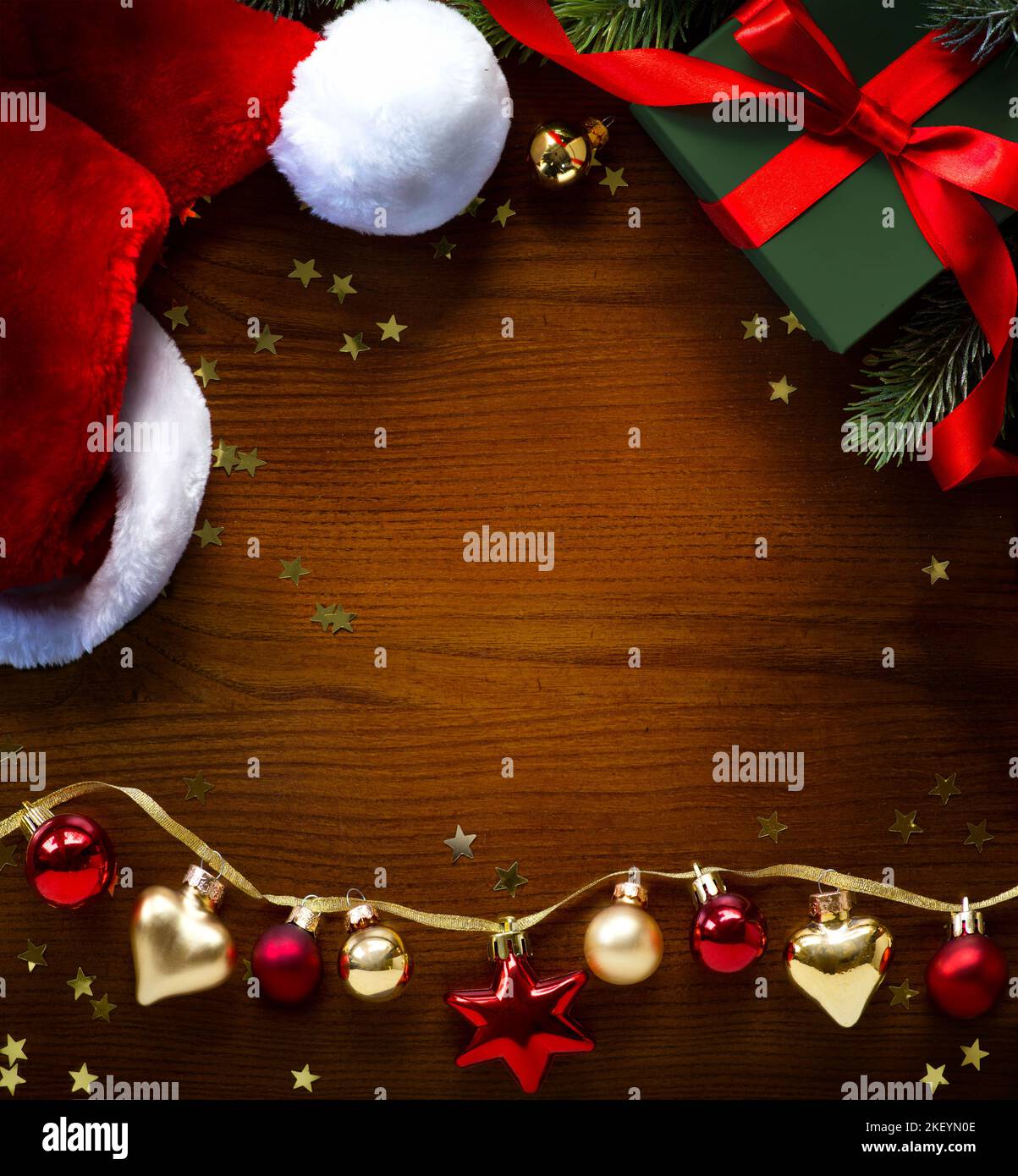 Carte de vœux de Noël ou bannière de Noël Banque D'Images
