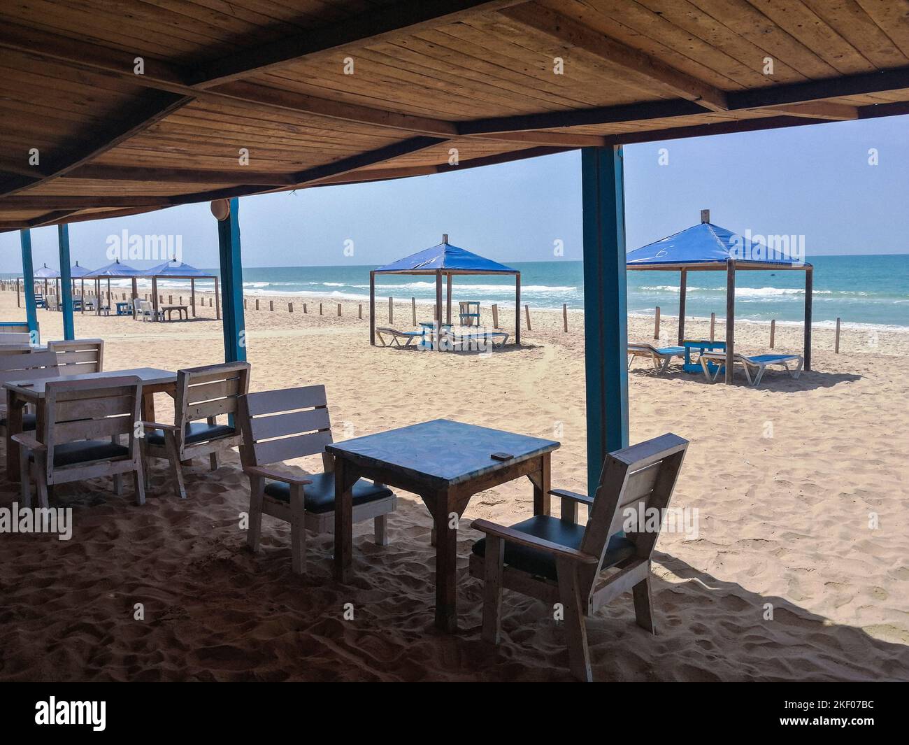 Mauritanie, Nouakchott, plage sur l'océan Atlantique Banque D'Images