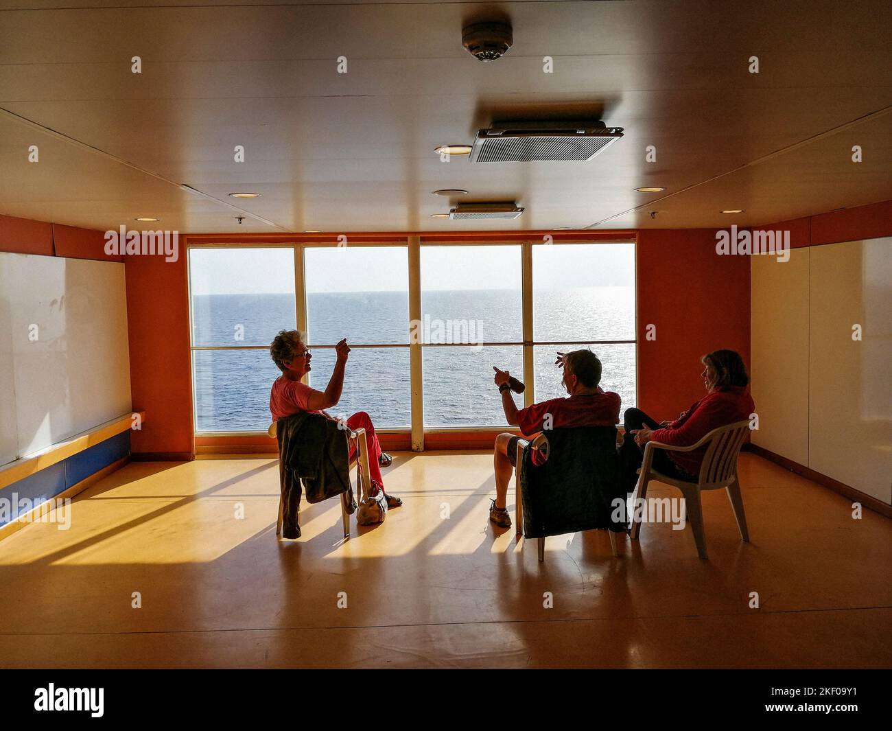 Méditerranée, ferry GNV de Gênes à Tanger Banque D'Images