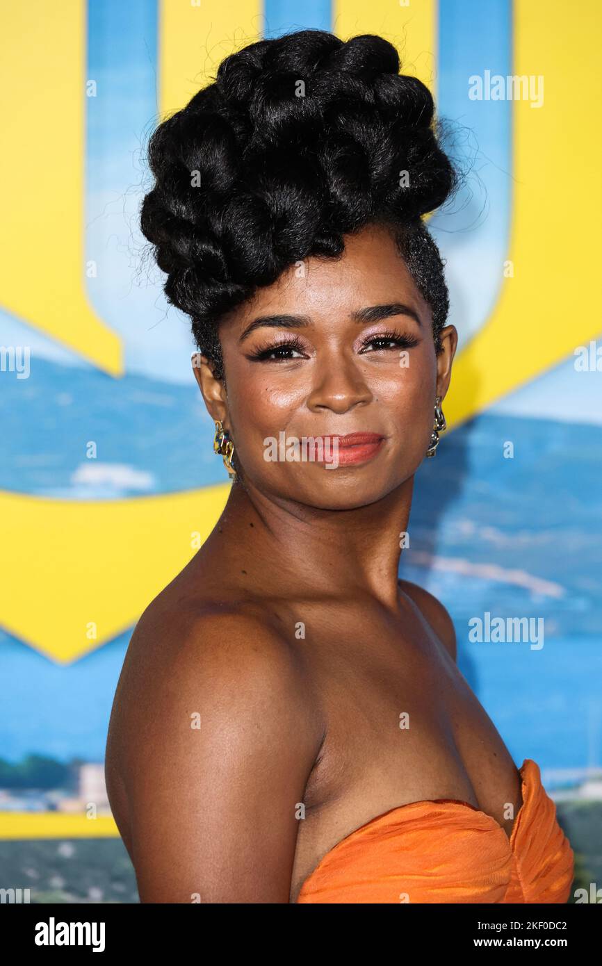 Alexis Floyd arrive à la première américaine de Netflix 'Glass Onion: A Knives Out Mystery', qui s'est tenue au musée Academy of Motion Pictures on 14 novembre 2022 à Los Angeles, Californie, États-Unis. (Photo de David Acosta/image Press Agency/NurPhoto) Credit: NurPhoto/Alay Live News Banque D'Images