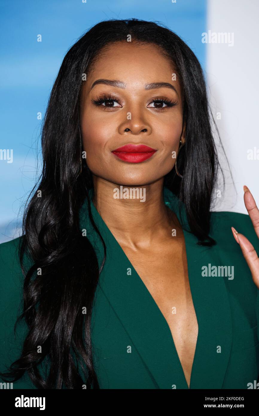 Zuri Hall arrive à la première américaine de Netflix's Glass Onion: A Knives Out Mystery' qui s'est tenue au musée Academy of Motion Pictures on 14 novembre 2022 à Los Angeles, Californie, États-Unis. (Photo de David Acosta/image Press Agency/NurPhoto) Credit: NurPhoto/Alay Live News Banque D'Images