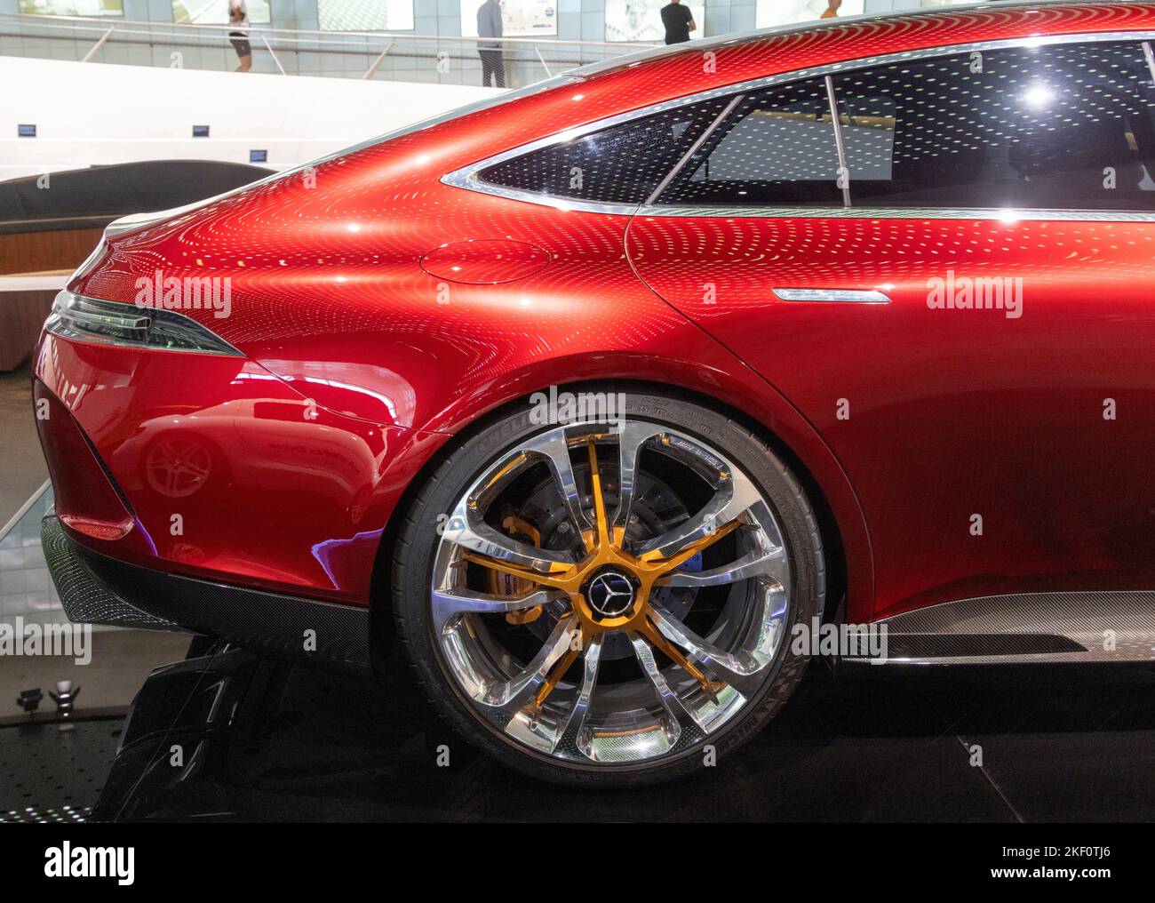 Détail, 2017 Mercedes-AMG GT concept hybride, Musée Mercedes Benz, Stuttgart, Allemagne Banque D'Images Détail, 2017 Mercedes-AMG GT concept hybride, Musée Mercedes Benz, Stuttgart, Allemagne Banque D'Images
