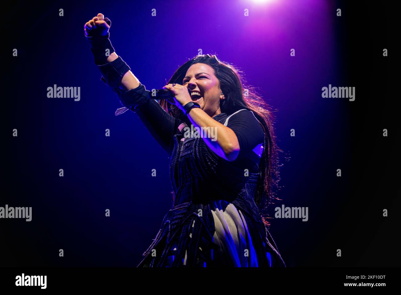 Italie 10 novembre 2022 Evanescence - Worlds collide Tour - en direct au Forum de Mediolanum Assago Milan © Andrea Ripamonti / Alamy Banque D'Images