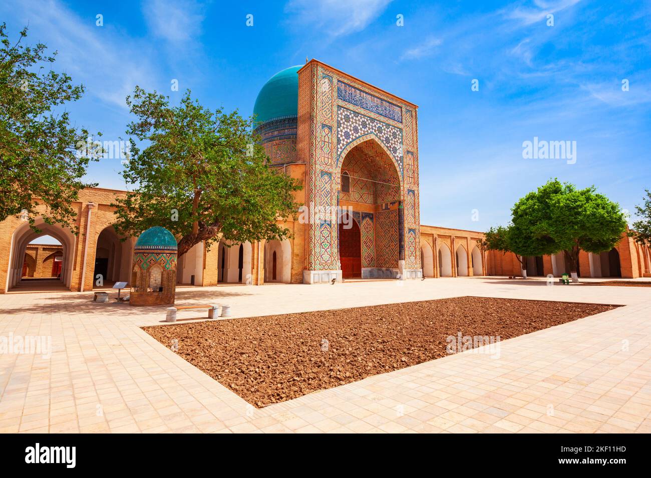 La mosquée Kok Gumbaz fait partie du complexe Dorut Tilovat de la ville de Shahrisabz, en Ouzbékistan Banque D'Images