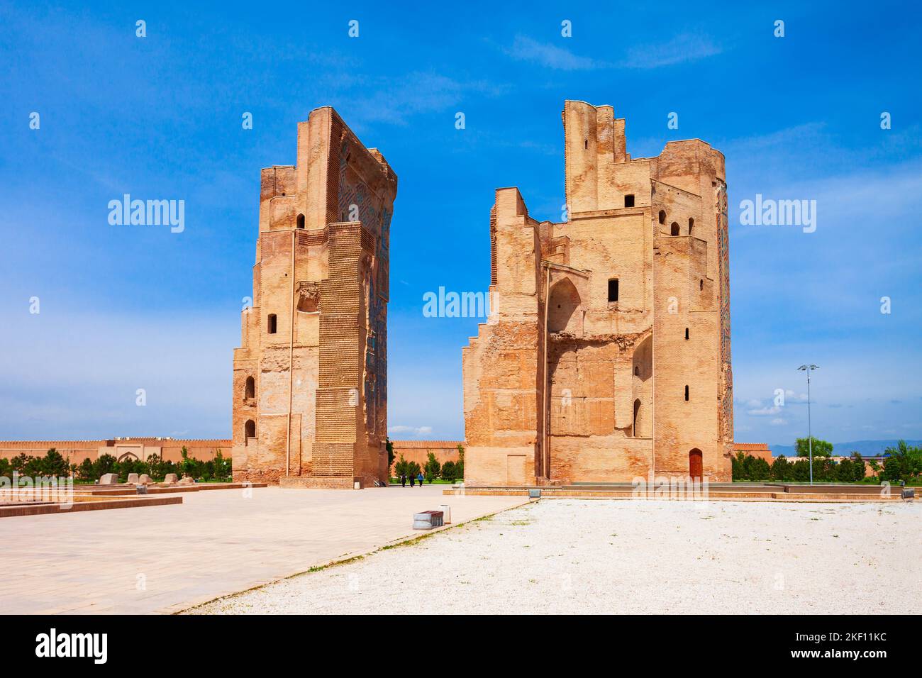 AK-Saray ou palais Ak Saray dans la ville de Shahrisabz en Ouzbékistan Banque D'Images