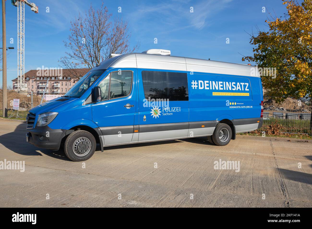 TAG der offenen Tür am Campus Bautzen der Hochschule der Sächsischen Polizei (FH), Kantstraße 25, 02625 Bautzen,12.11.2022 Spurensicherung, Verkehrsle Banque D'Images