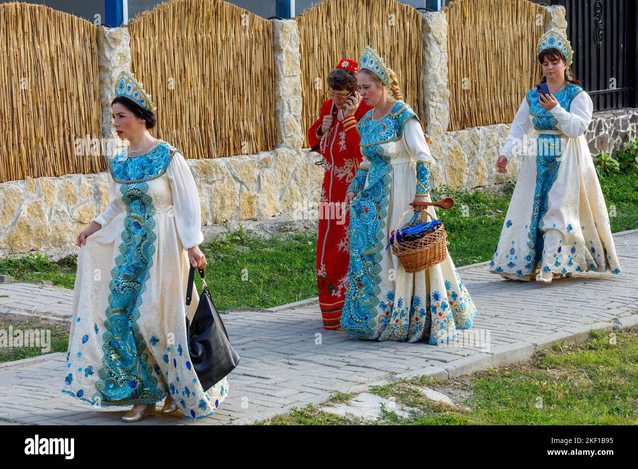 La culture russe dans le delta du danube de Roumanie Banque D'Images