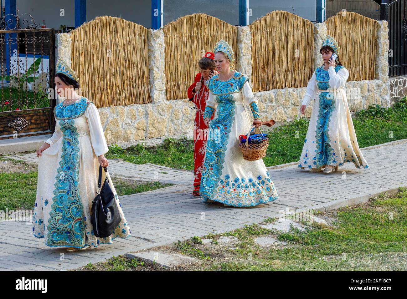 La culture russe dans le delta du danube de Roumanie Banque D'Images