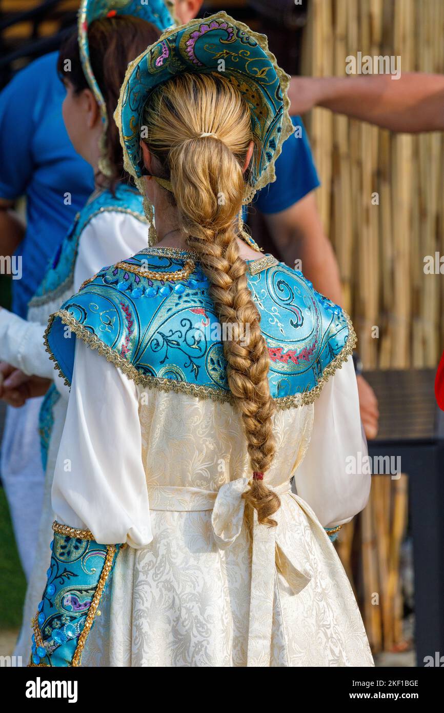 La culture russe dans le delta du danube de Roumanie Banque D'Images
