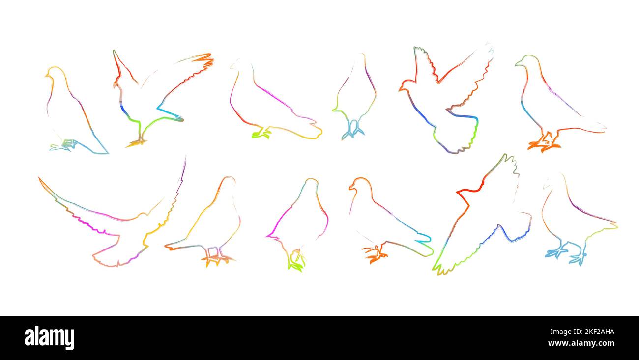 L'option définir les objets permet d'appliquer une ligne de forme colorée. Illustration vectorielle Illustration de Vecteur