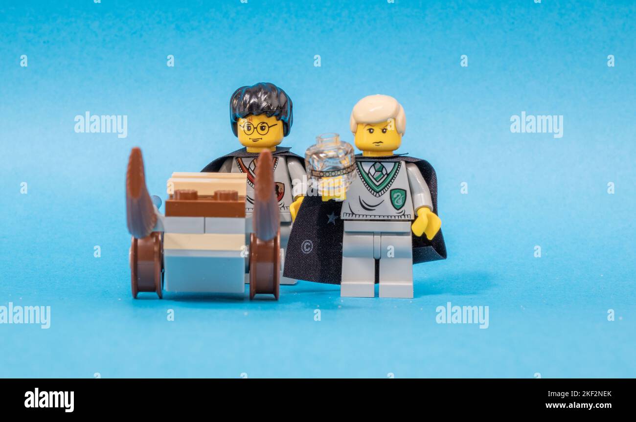 Un Lego Harry Potter kit 4711 qui est la leçon de vol Banque D'Images