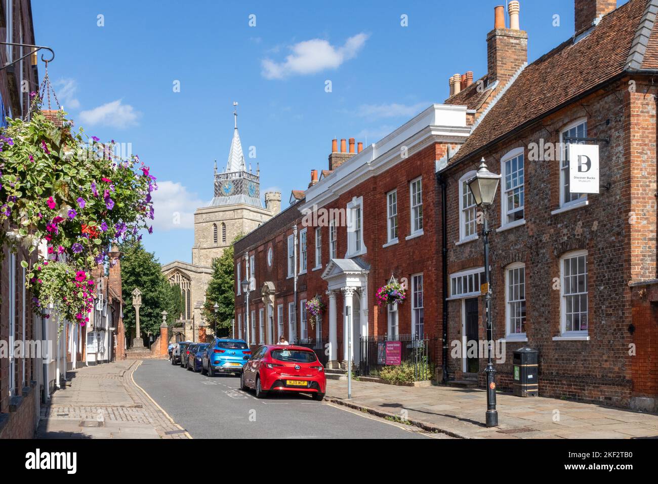 Church Street, Old Aylesbury, Buckinghamshire, Angleterre Banque D'Images