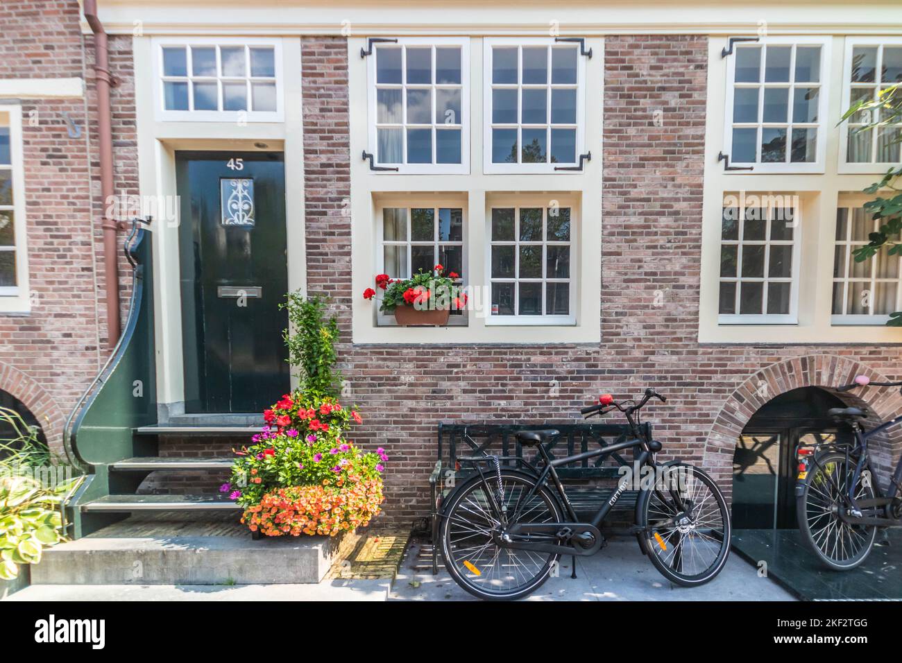 Maison sur le Brouwersgracht, Amsterdam, pays-Bas Banque D'Images