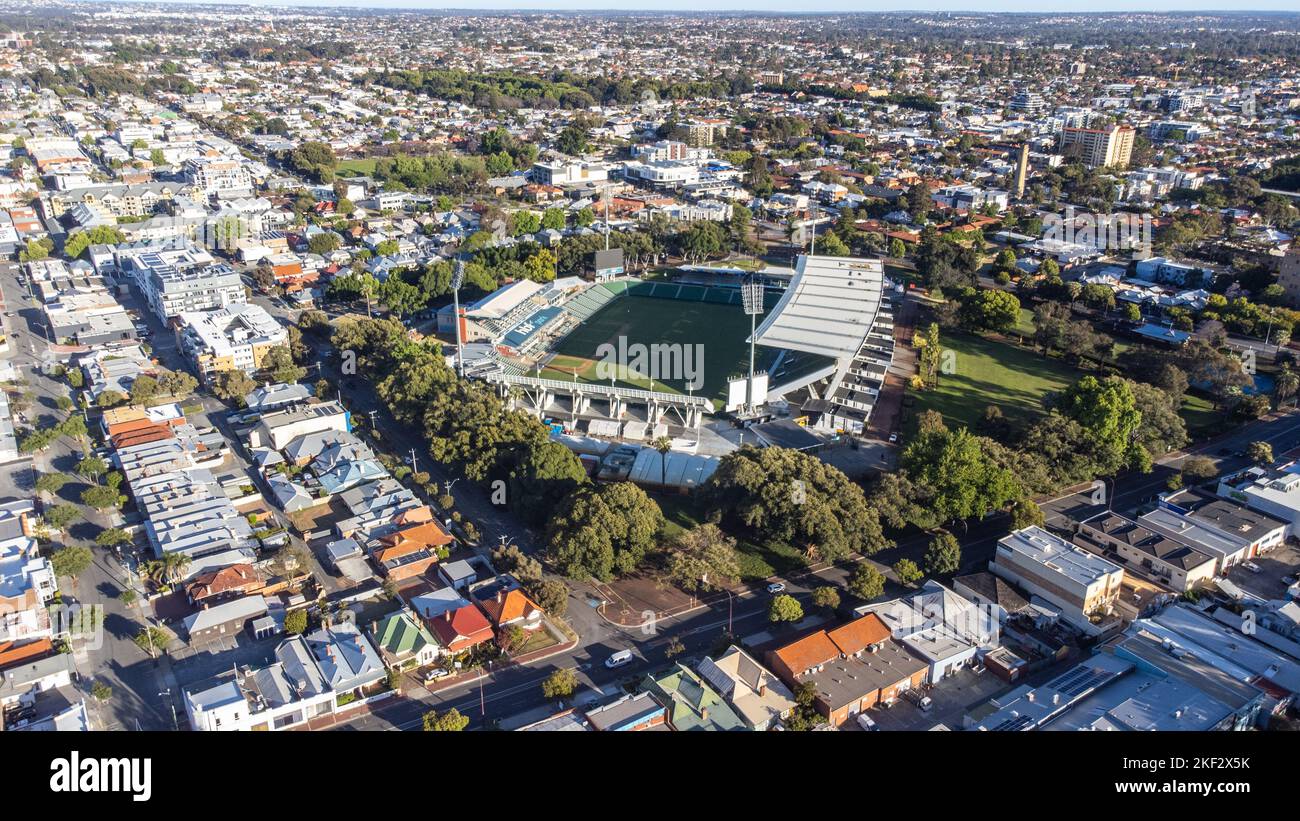 HBF Park ou Perth Oval, Perth, Australie Banque D'Images