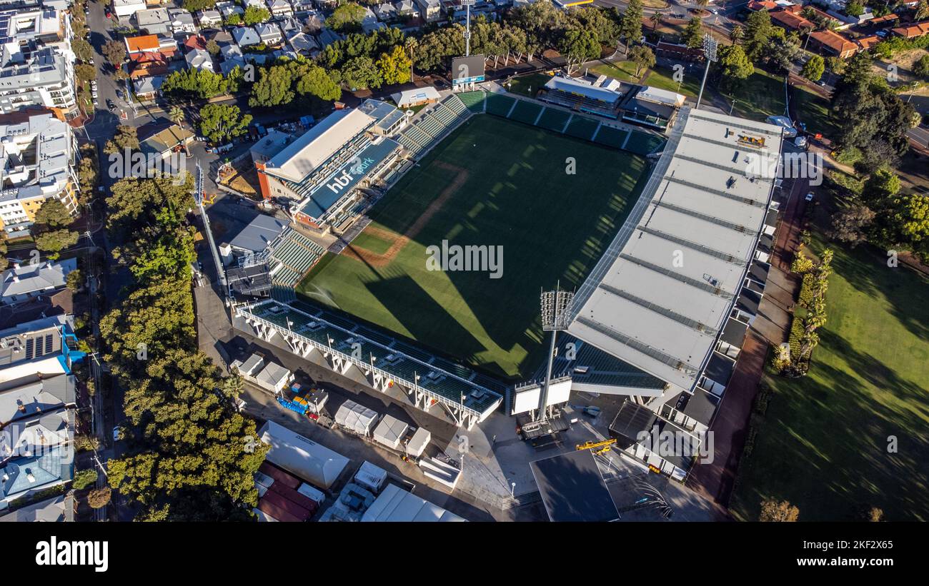 HBF Park ou Perth Oval, Perth, Australie Banque D'Images