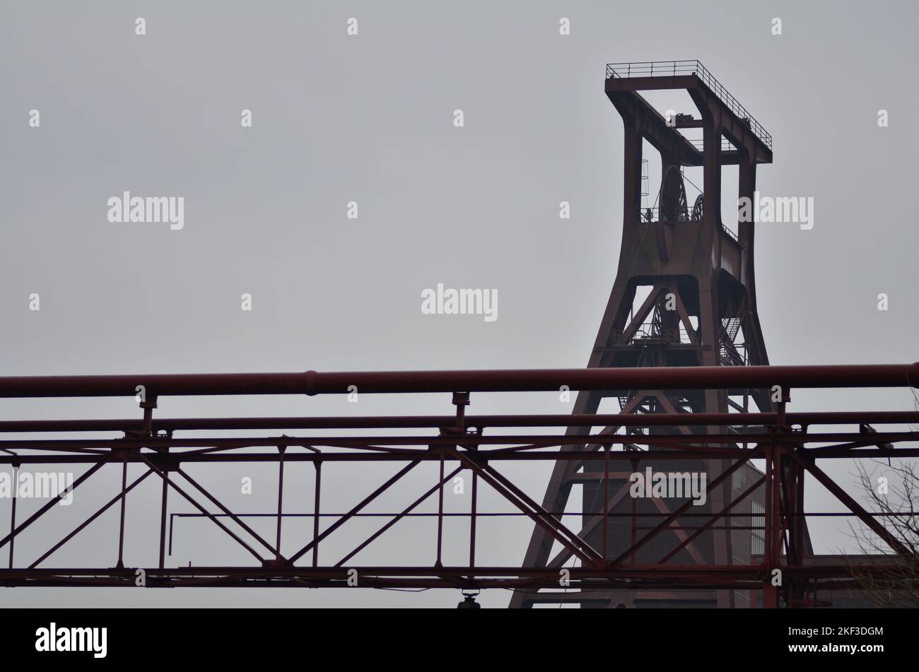 Zeche Zollverein charbon complexe Essen Allemagne production d'énergie industrielle Banque D'Images