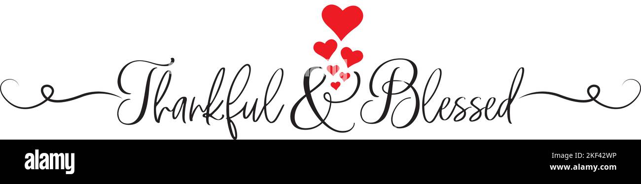 Heureusement et bienheureux, vecteur. Citation motivationnelle de la vie inspirante. Pensée positive, affirmation. Design de l'élément verbal isolé sur fond blanc, lett Illustration de Vecteur