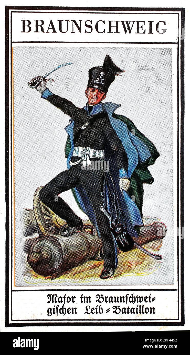 Uniformes allemands du 19th siècle, Garde infanterie Brunswick
