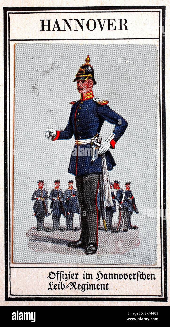 Uniformes allemands du 19th siècle, Garde infanterie Hanovre