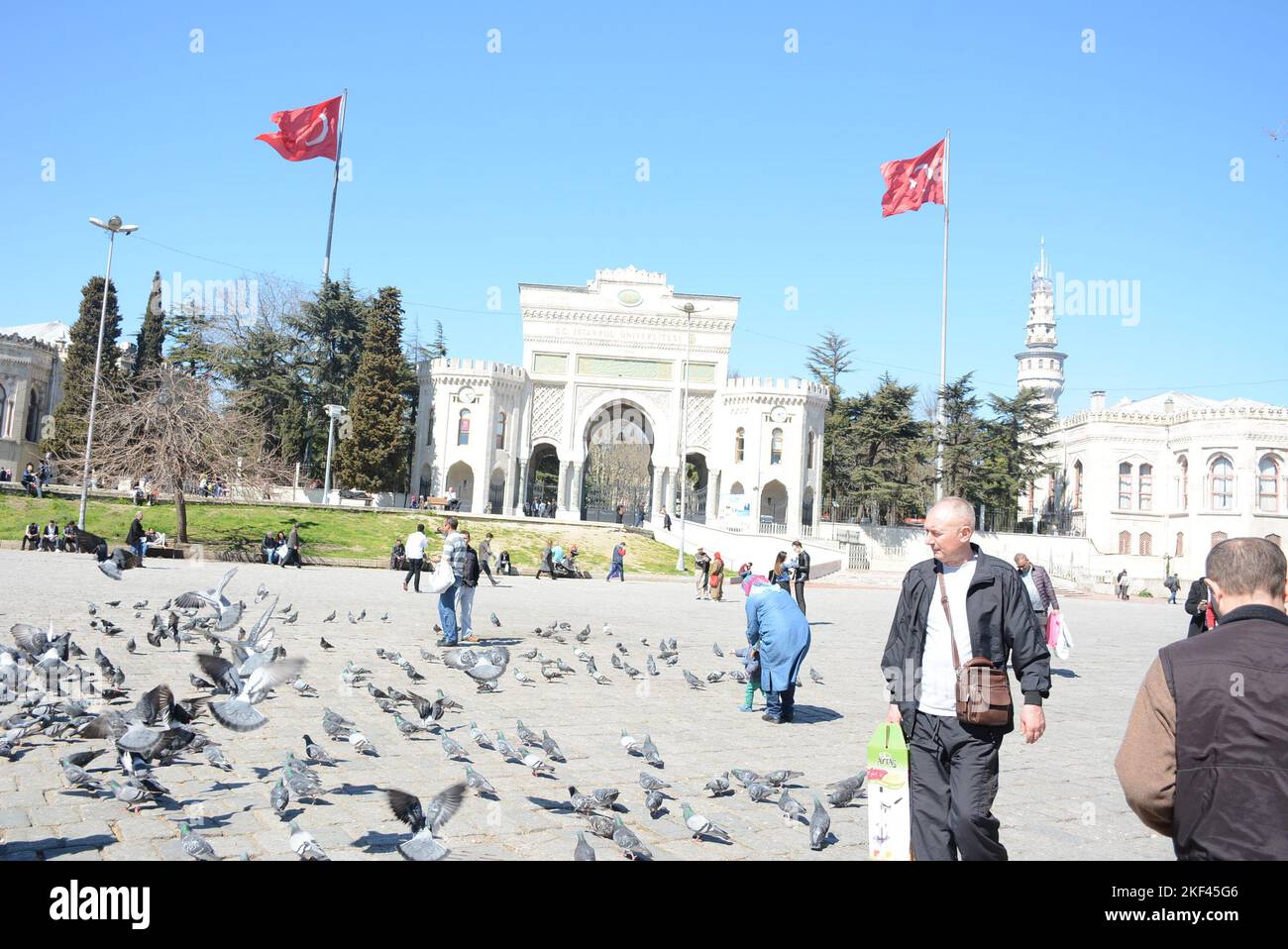 Hors de côté de l'université d'Istanbul et hagya sophya plus dehors photos de côté Banque D'Images