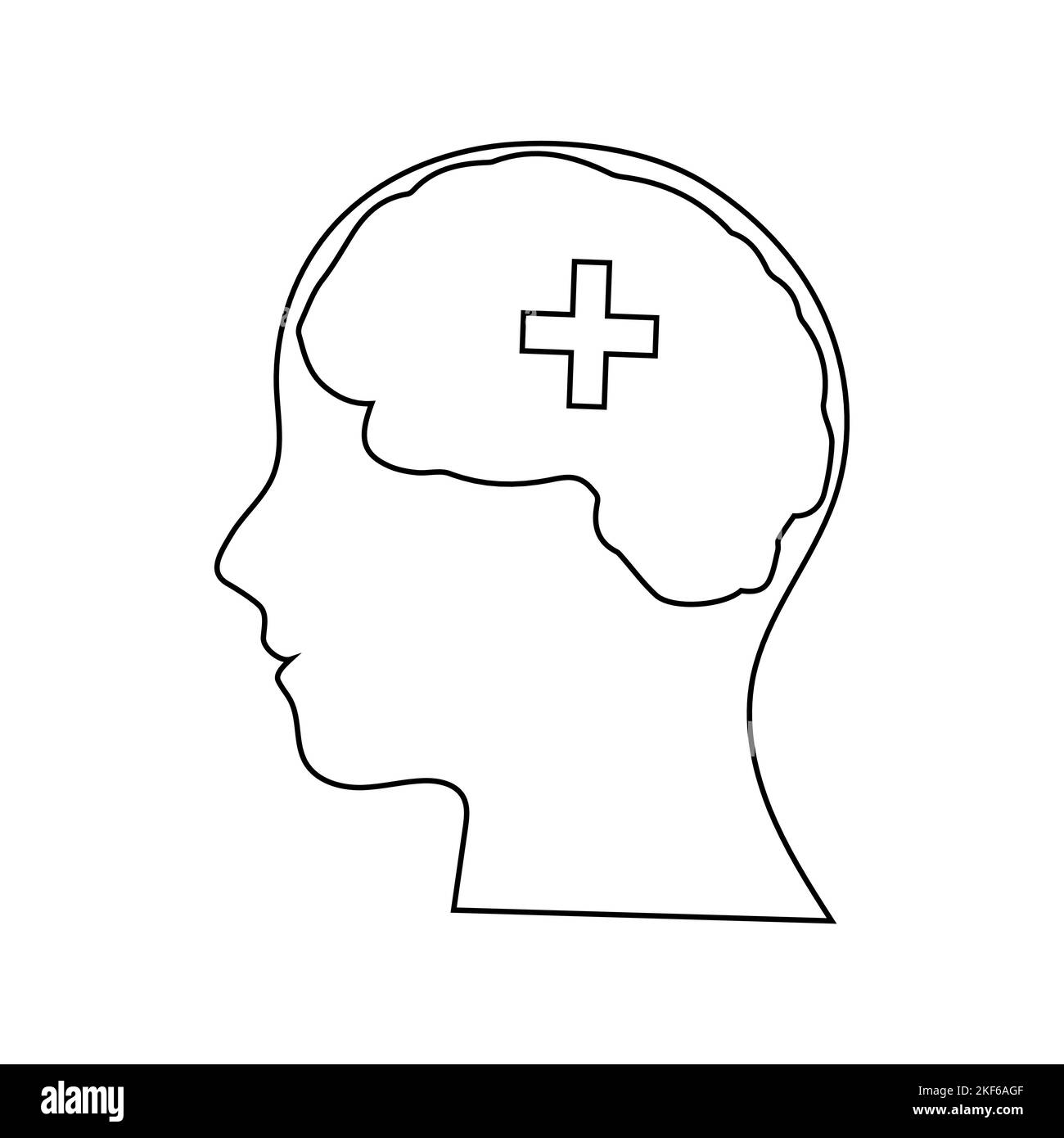 Illustration vectorielle de la journée mondiale de la santé mentale. Idéal pour les bannières, affiches, messages d'accueil et cartes postales Illustration de Vecteur
