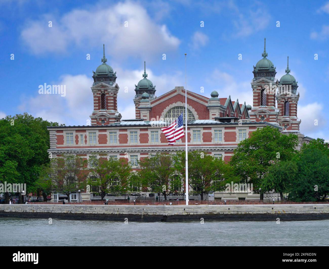Ellis Island, New York, ancien bâtiment d'accueil des immigrants, maintenant un musée Banque D'Images