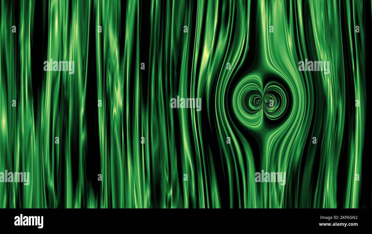 Yeux verts brisant des lignes verticales noires de rideau sur un arrière-plan abstrait créatif avec 3D images de rendu pour les concepts de cercle, de géométrie et d'espace Banque D'Images