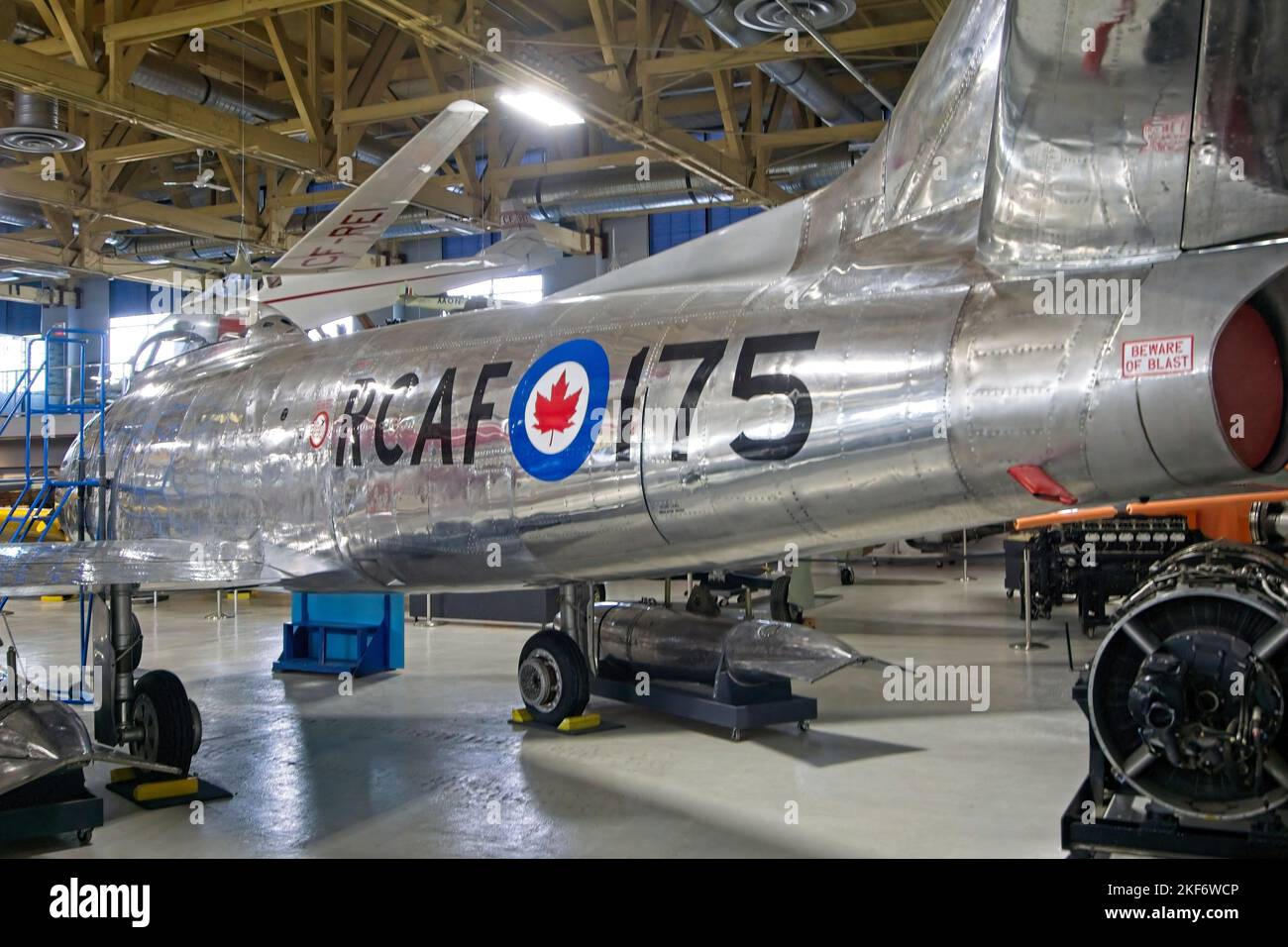 Canadair Sabre The Hangar Flight Museum Calgary Alberta Banque D'Images