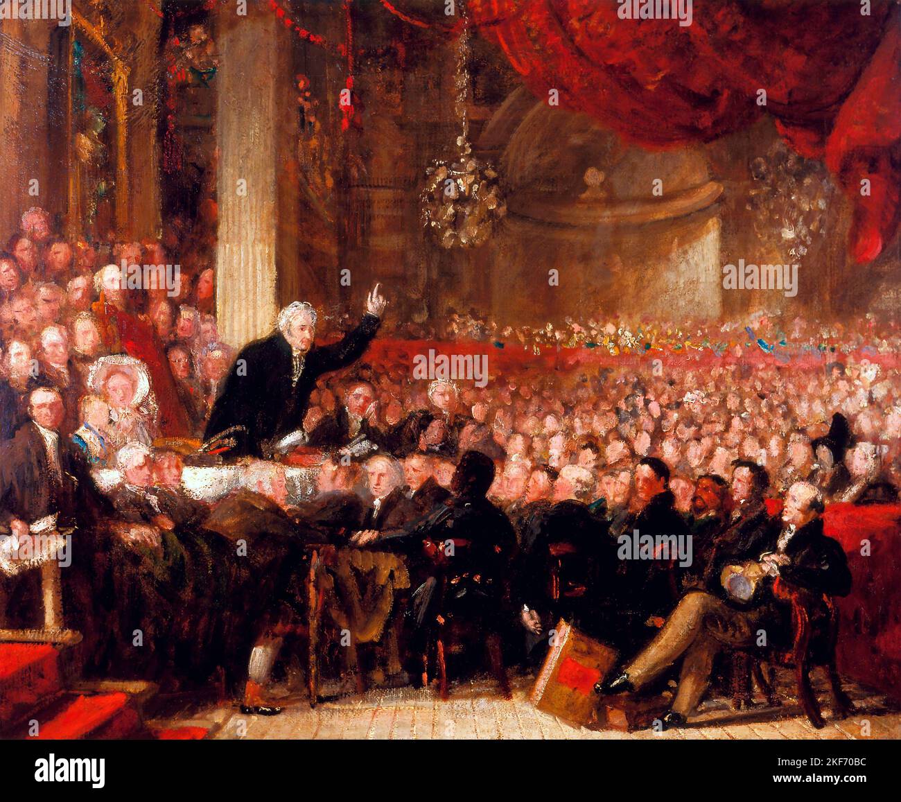 La première réunion de la Convention de la Société anti-esclavage par Benjamin Haydon (1786-1846), huile sur toile non doublée, 1840/41 Banque D'Images