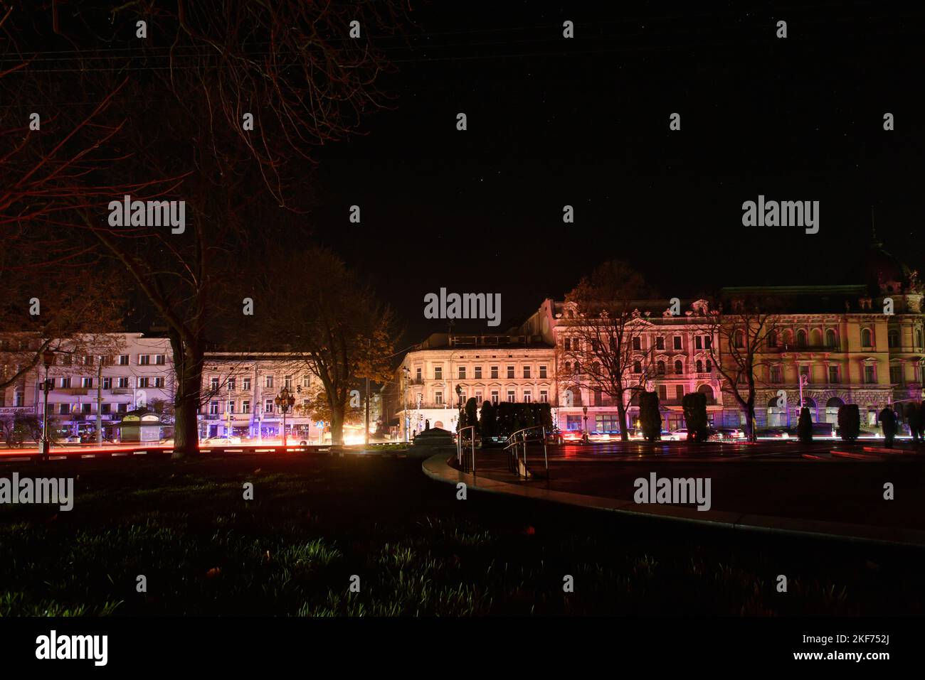 UKRAINE, Lviv - 15 NOVEMBRE 2022 : panne de cire électrique. guerre d'ukraine. Électricité hors maison. Centre ville Banque D'Images