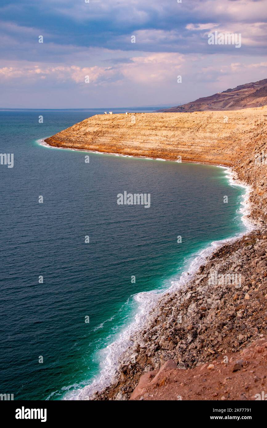 Littoral Mer Morte Jordan1 Banque D'Images