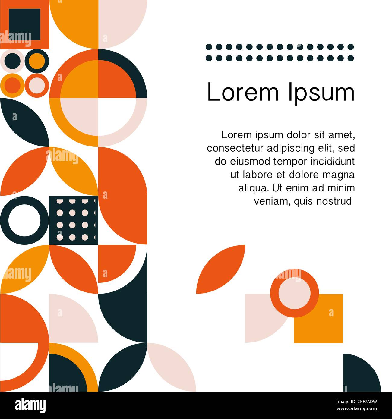 design élégant avec texte, formes géométriques plates Illustration de Vecteur