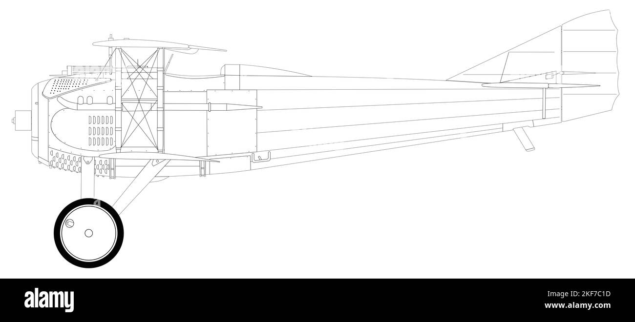 SPAD S. VII Banque D'Images