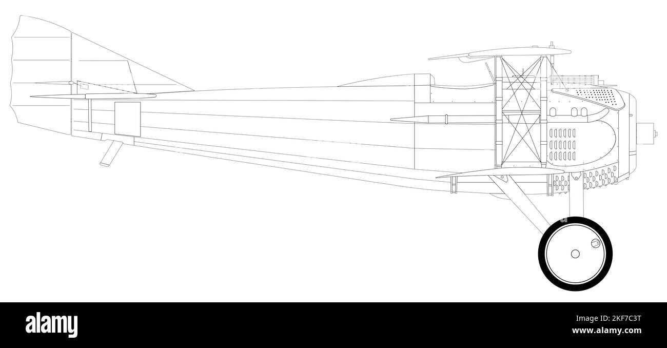 SPAD S. VII Banque D'Images