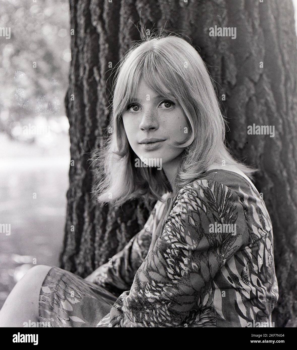 MARIANNE FAITHFULL chanteuse pop anglaise en 1964 Banque D'Images