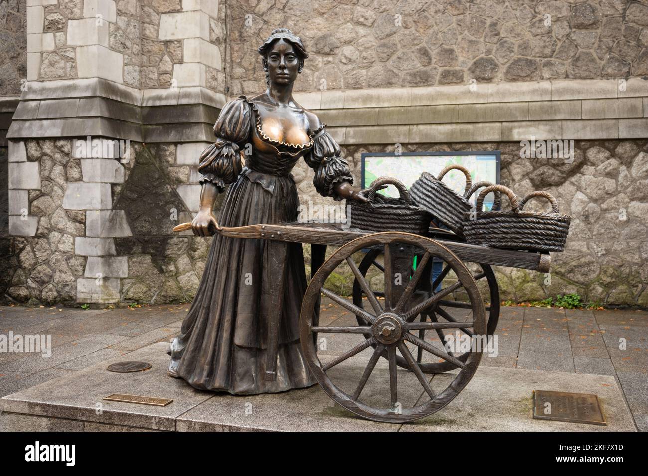 Dublin, Irlande - 20 octobre 2022 : statue de Molly Malone Banque D'Images