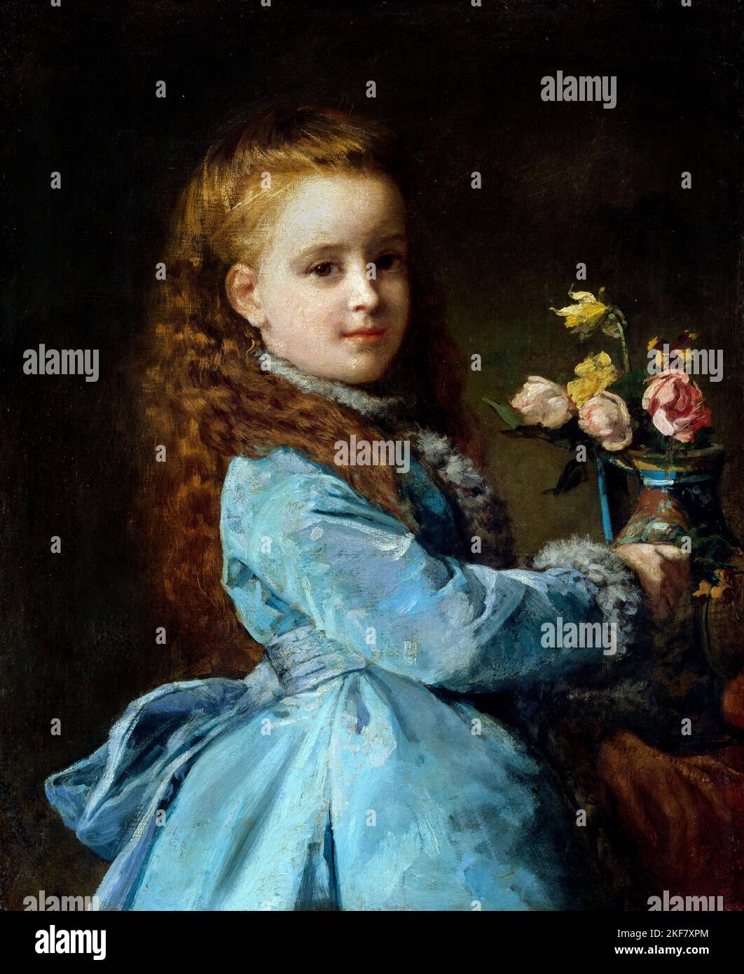 Edward Harrison May; Edith Wharton; 1870; huile sur toile; National Portrait Gallery, Washington, États-Unis. Banque D'Images