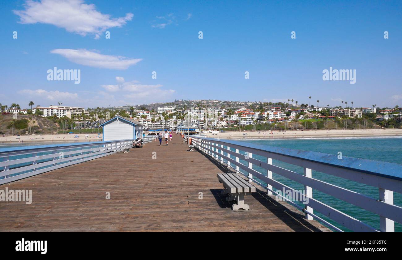 San Clemente Pier dans le comté d'Orange, Californie, États-Unis Banque D'Images
