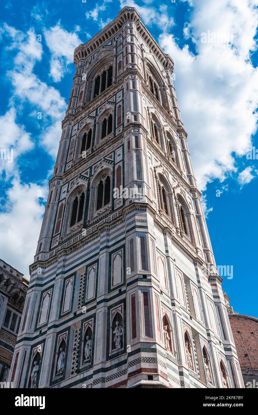 Le clocher de Giotto, Cathédrale de Florence, Florence, Italie Banque D'Images