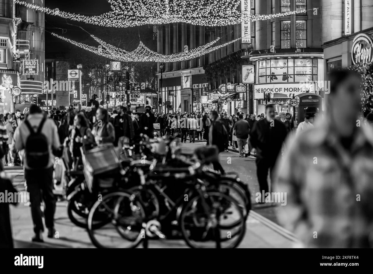 Londres West End de nuit Banque D'Images