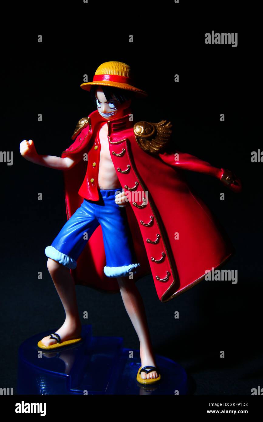 Figurine Monkey D. Luffy en une seule pièce Banque D'Images