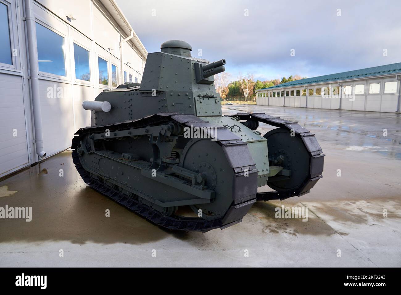 Français Light tank Renault FT. Musée des chars et des véhicules blindés à Patriot Park Banque D'Images