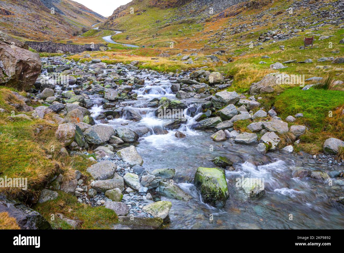 Col Honnister, Lake District, Cumbria. Banque D'Images