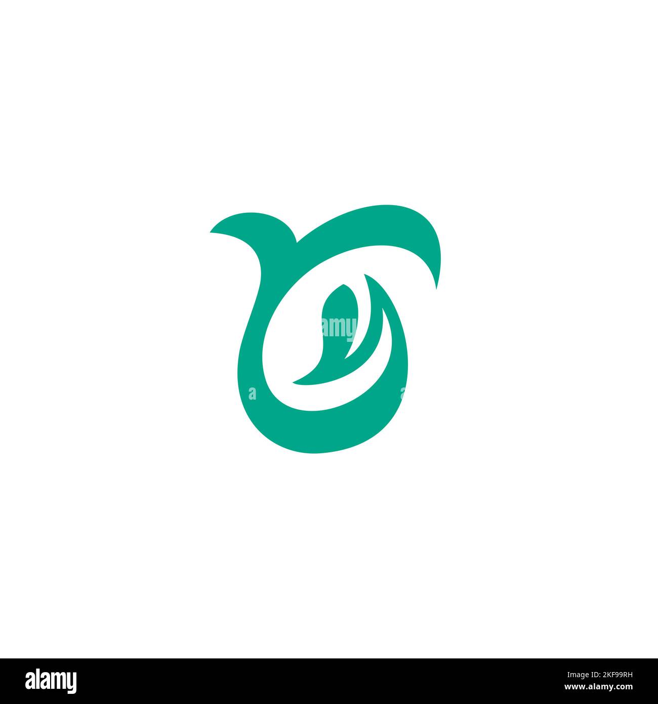 Logo « G Leaf Organic ». Icône de la lettre G. Logo nature Illustration de Vecteur