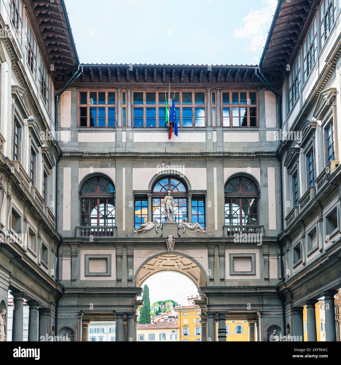 Galerie des Offices, Florence, Italie, Europe Banque D'Images
