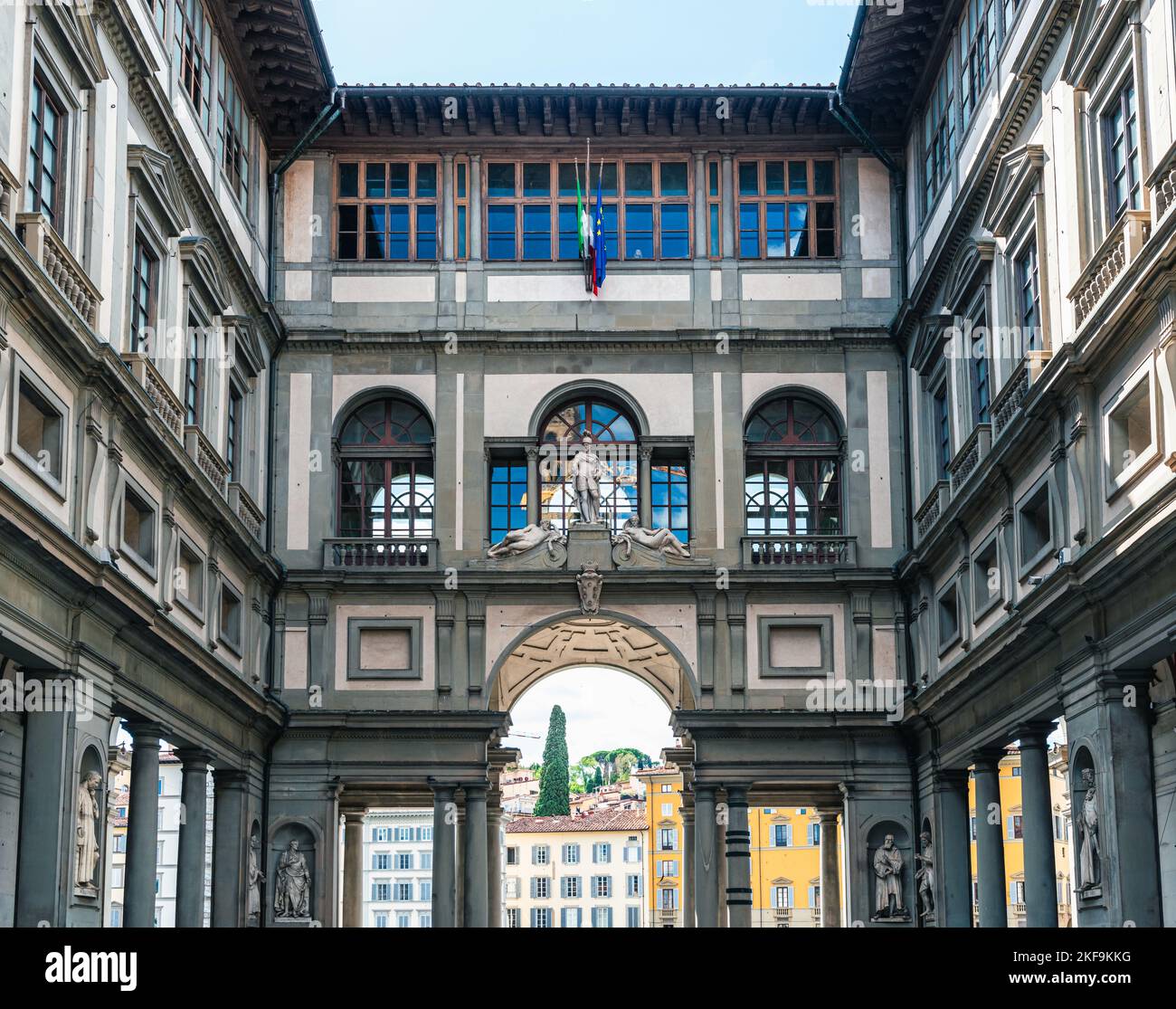 Galerie des Offices, Florence, Italie, Europe Banque D'Images