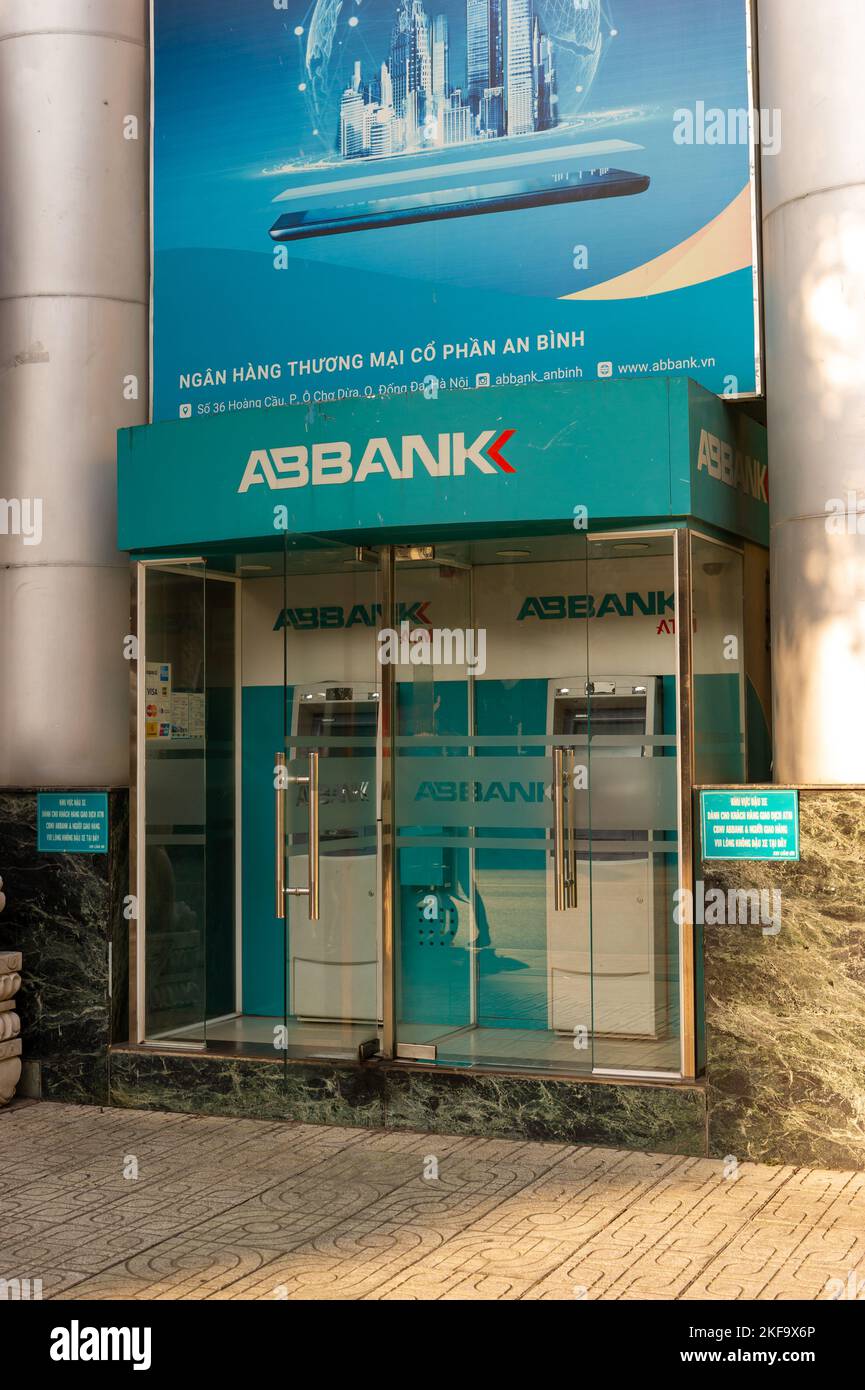 AB Bank Automated Teller machines, Ho Chi Minh ville, Vietnam Banque D'Images