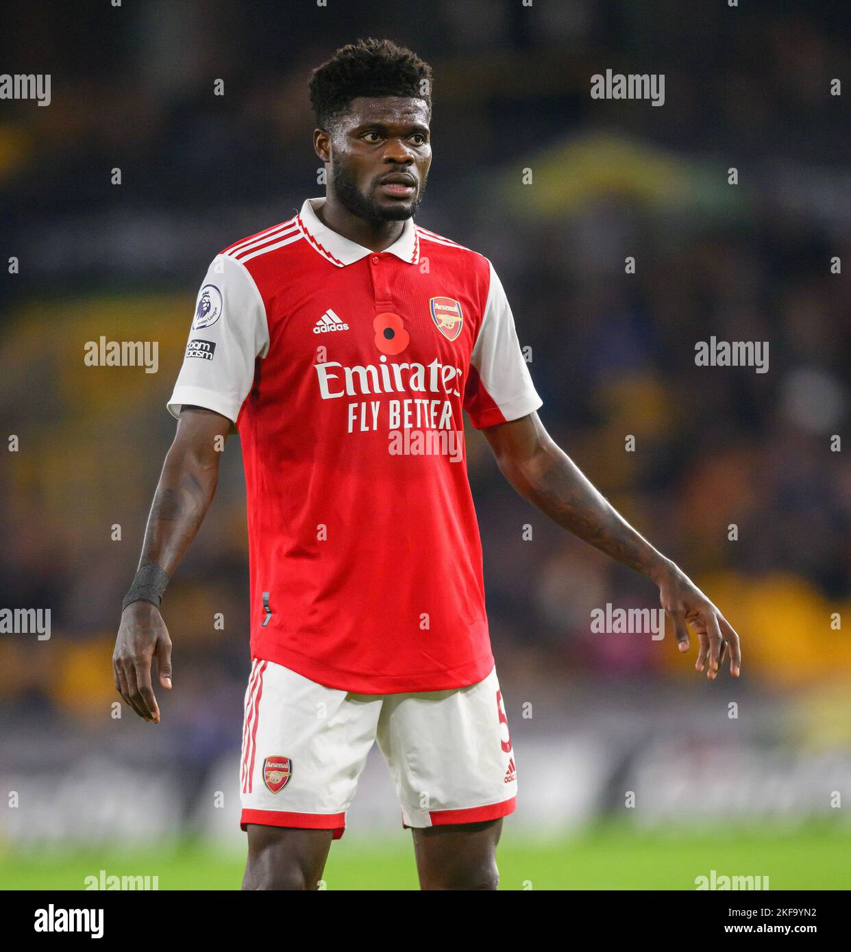 12 Nov 2022 - Wolverhampton Wanderers c. Arsenal - Premier League - Thomas Partey de Molineux Arsenal pendant le match contre Wolves. Image : Mark pain / Alamy Live News Banque D'Images